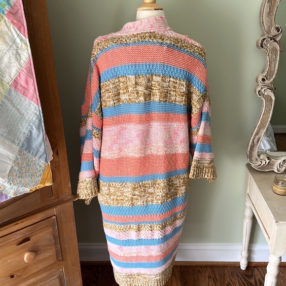 Anthropologie sweater duster🍑💙 - Picture 5 of 9